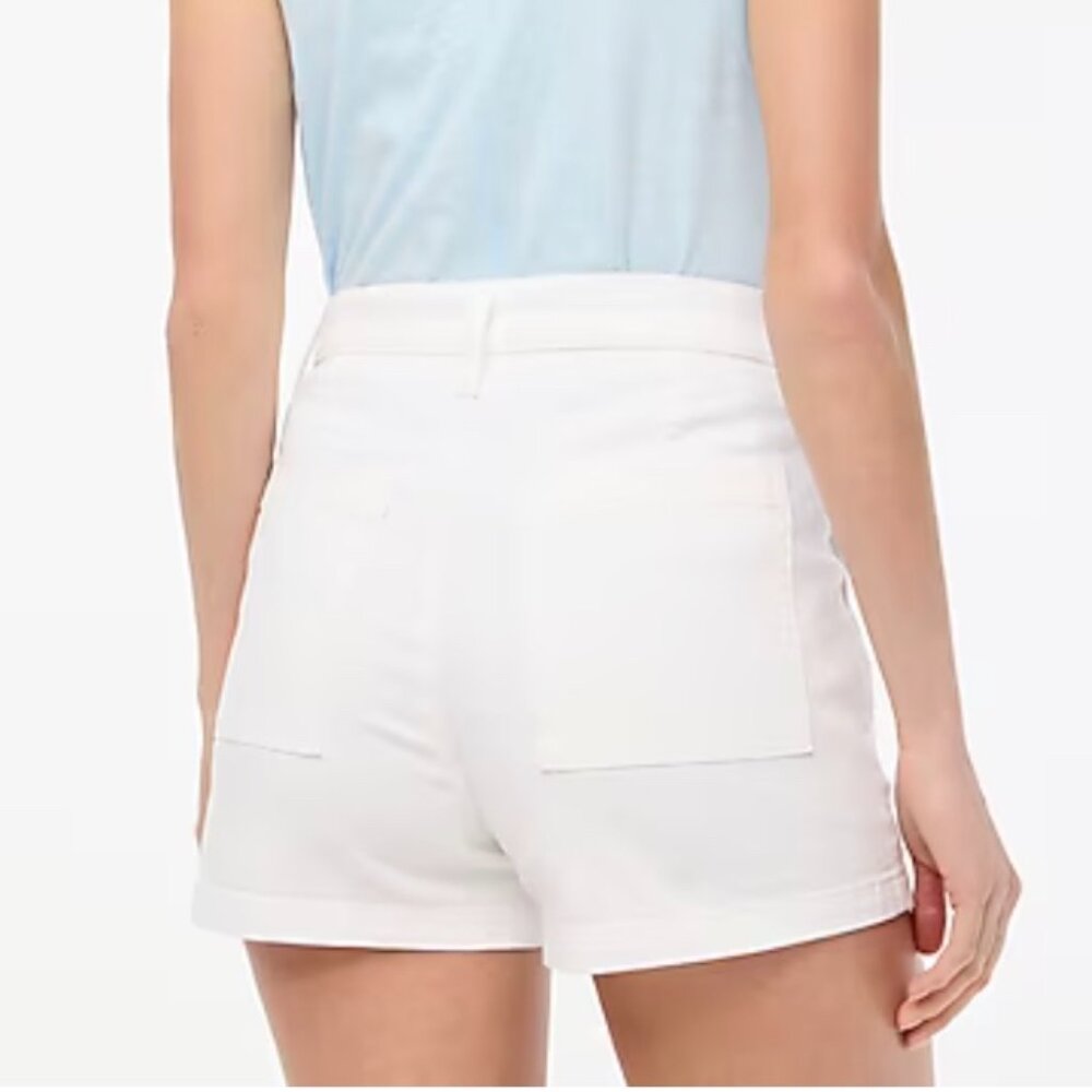 J. Crew Factory white patch pocket denim shorts 29 - Picture 2 of 3